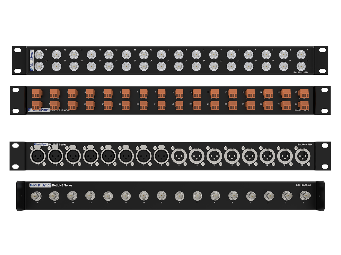 High Density AES/EBU Impedance Matching Transformer Panels